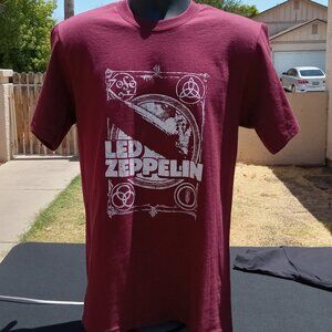 Led Zeppelin Graphic T-Shirt - Maroon - Unisex